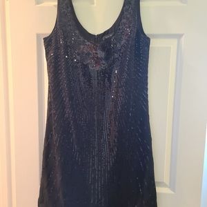Black sequin dress